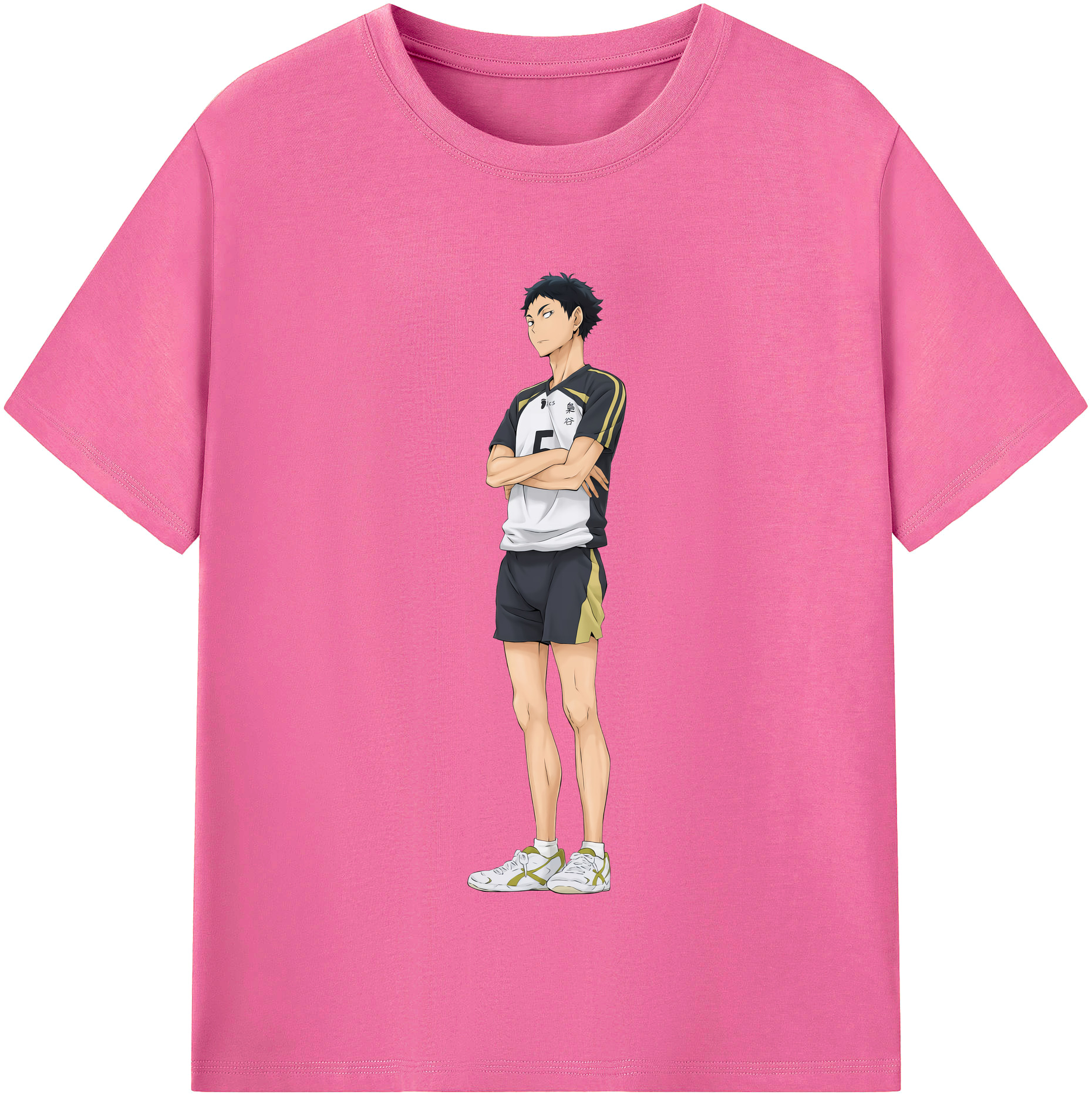 （画像用） ハイキュー!! Haikyu!! レディースカジュアルプリントTシャツ（綿100％）